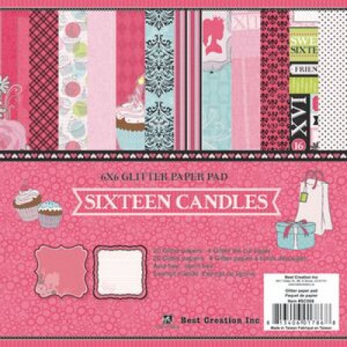 Дизайнерско блокче - Best Creation - 6" x 6" - Sixteen Candles